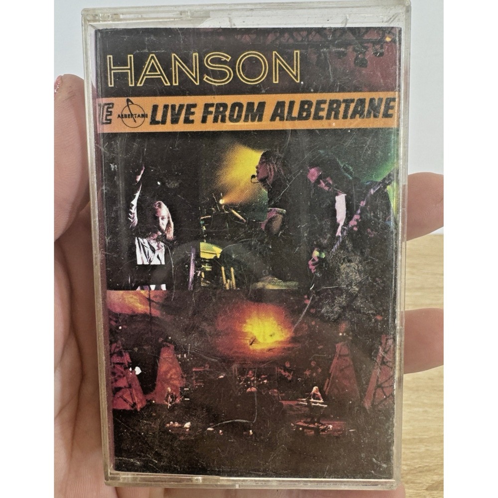 Hanson Live From Albertane Cassette Tape 1998 Mercury Pop Rock Untested